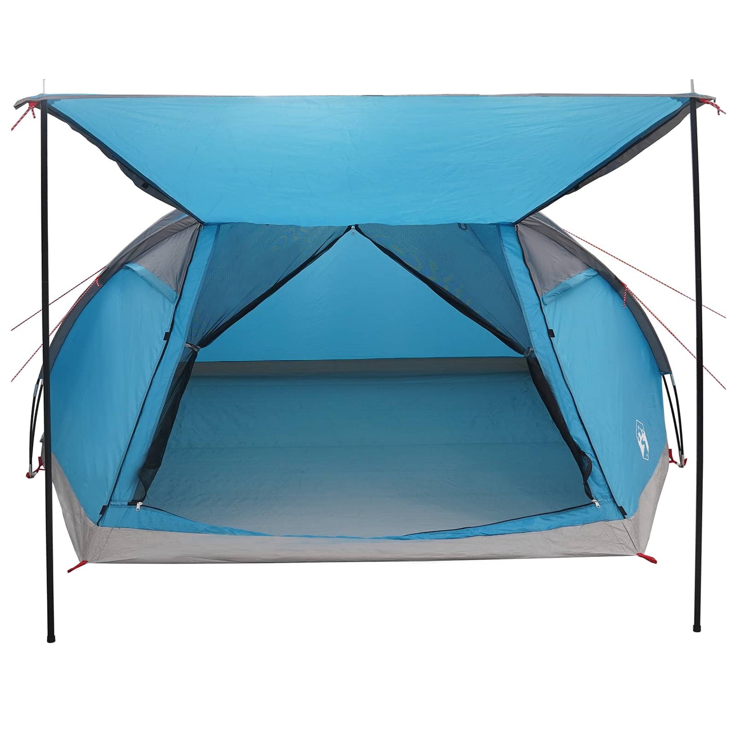 vidaXL Cabin Tent with Roof Blue 8-Person Polyester and Steel - 40893