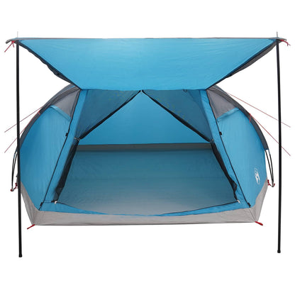 vidaXL Cabin Tent with Roof Blue 8-Person Polyester and Steel - 40893