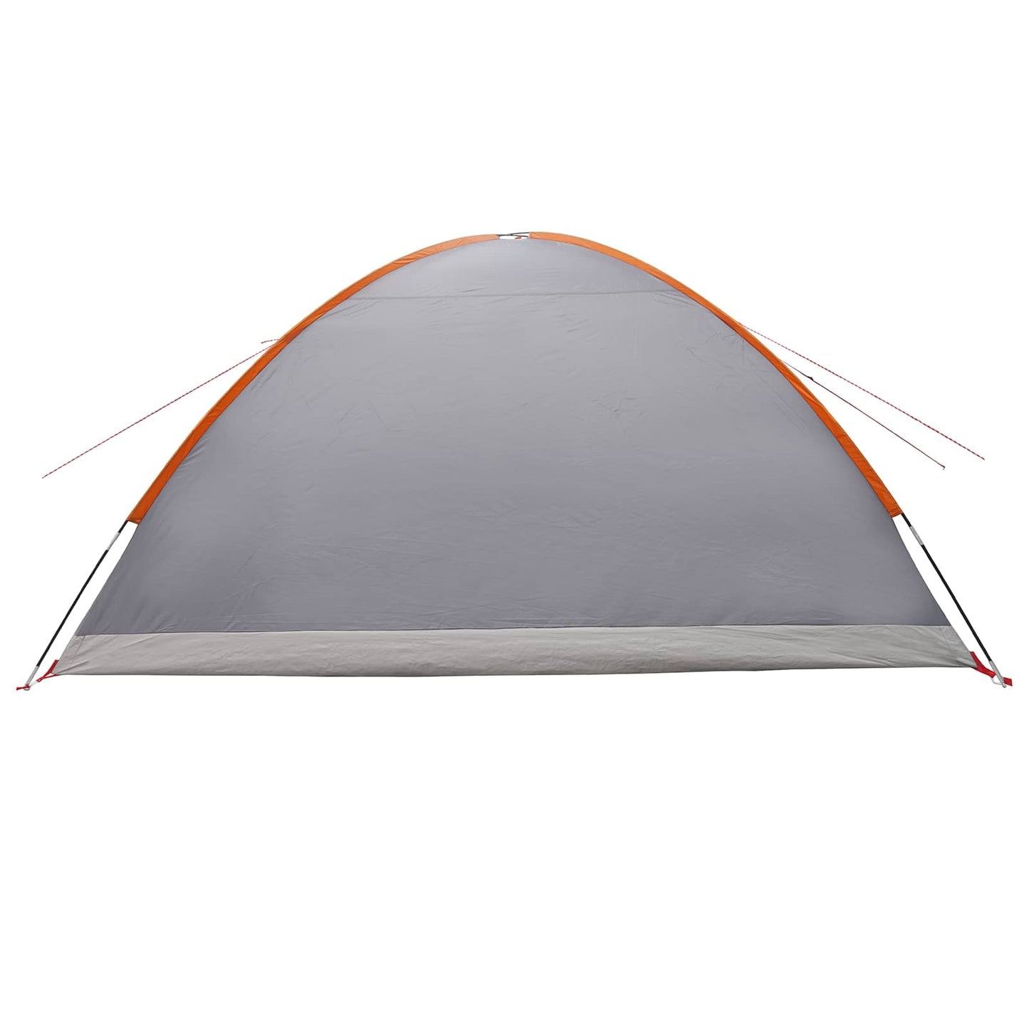 vidaXL Cabin Tent Grey and Orange 8-Person Polyester and Steel - 40898
