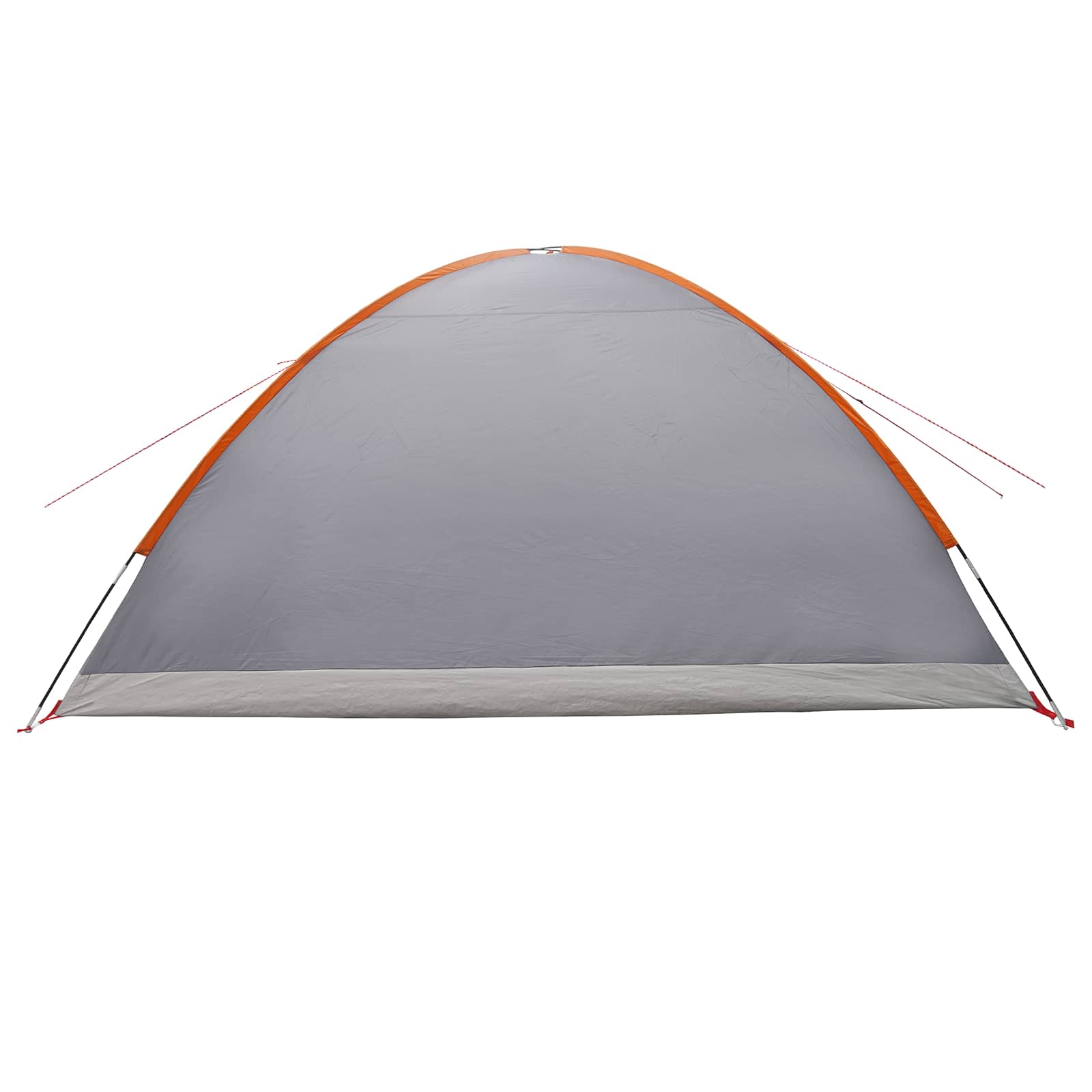 vidaXL Cabin Tent Grey and Orange 8-Person Polyester and Steel - 40898
