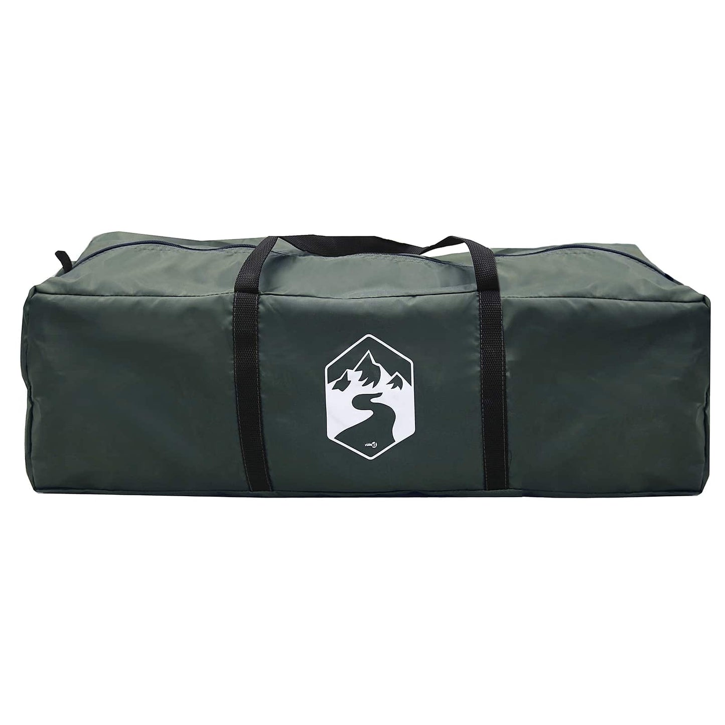 vidaXL Cabin Tent with Roof Army green 8-Person Polyester and Steel - 40911