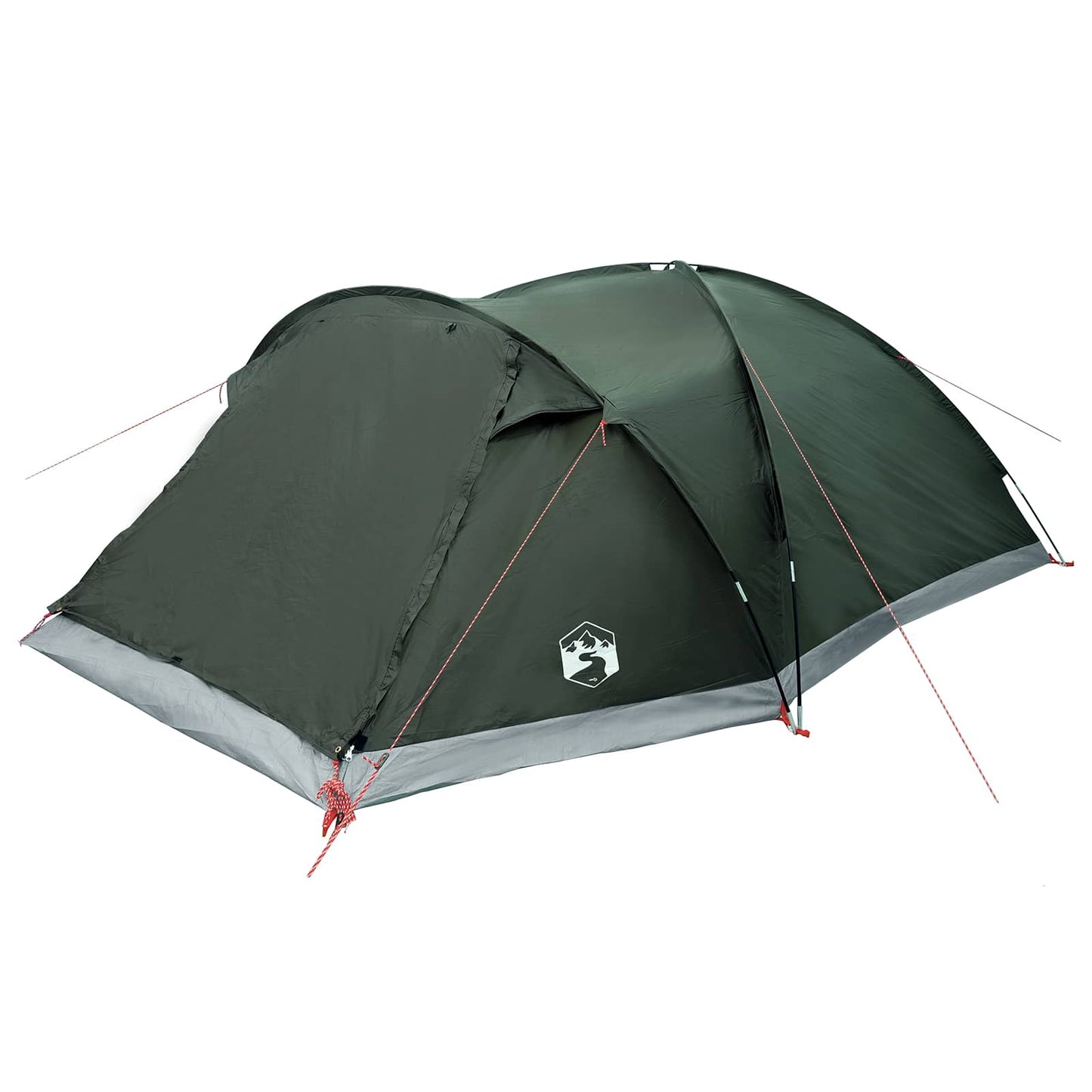 vidaXL Cabin Tent with Roof Army green 8-Person Polyester and Steel - 40911