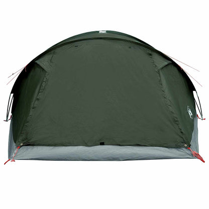vidaXL Cabin Tent with Roof Army green 8-Person Polyester and Steel - 40911