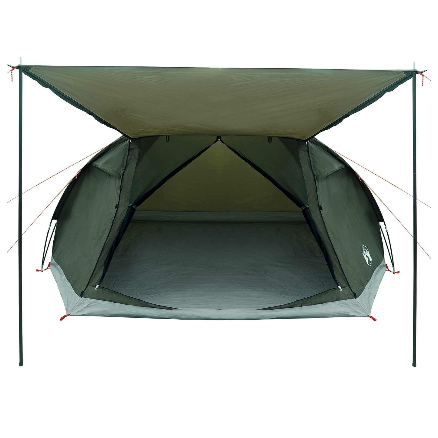 vidaXL Cabin Tent with Roof Army green 8-Person Polyester and Steel - 40911