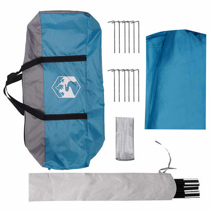 vidaXL Camping Tarp Water-resistant Blue 550 x 400 x 230 cm