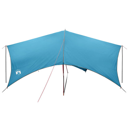 vidaXL Camping Tarp Water-resistant Blue 550 x 400 x 230 cm
