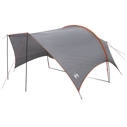 vidaXL Camping Tarp Water-resistant Grey and Orange 550 x 400 x 230 cm