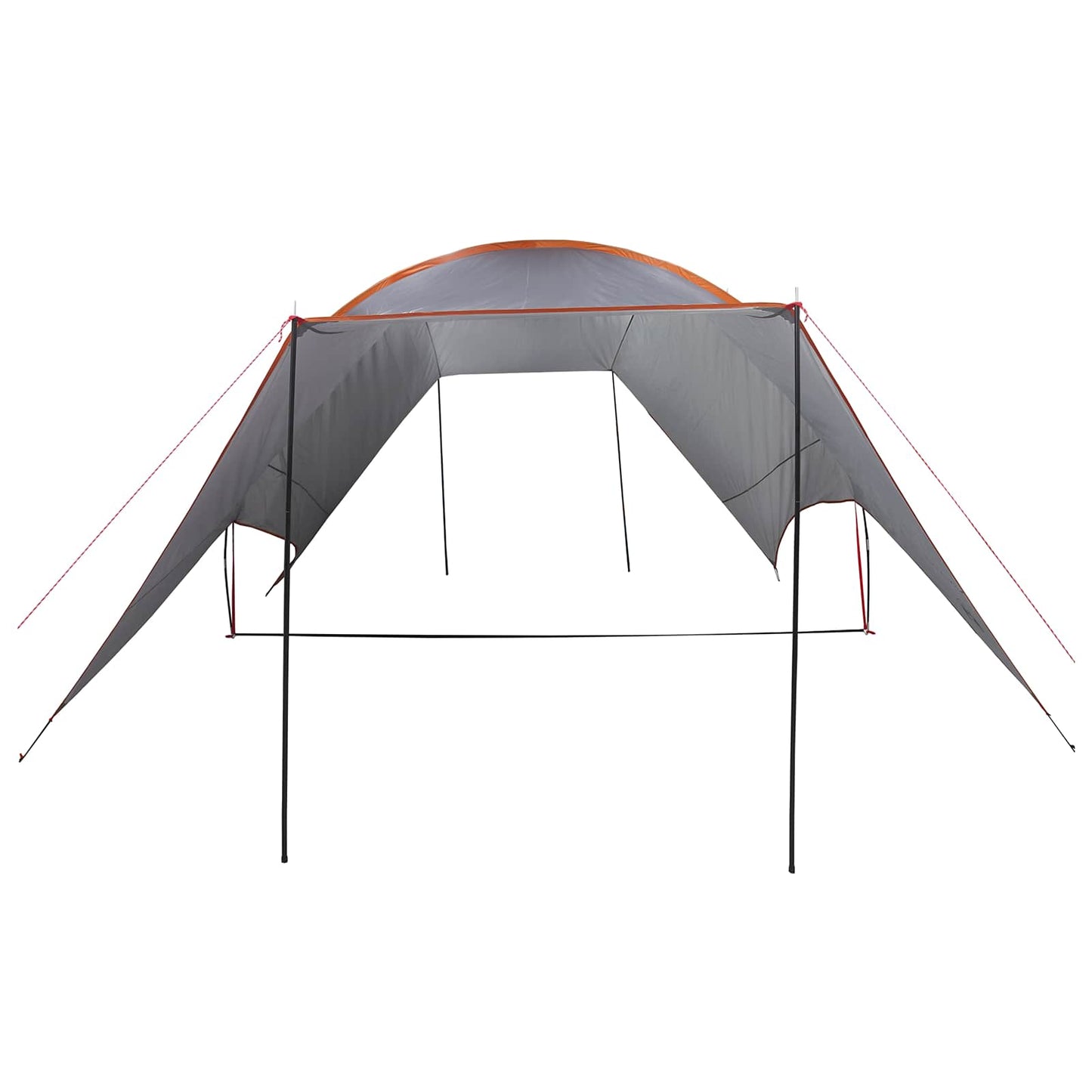 vidaXL Camping Tarp Water-resistant Grey and Orange 550 x 400 x 230 cm