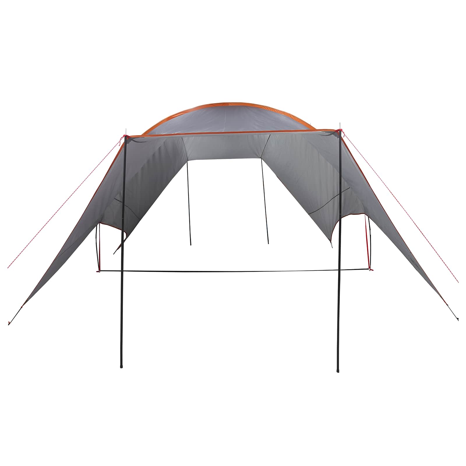 vidaXL Camping Tarp Water-resistant Grey and Orange 550 x 400 x 230 cm