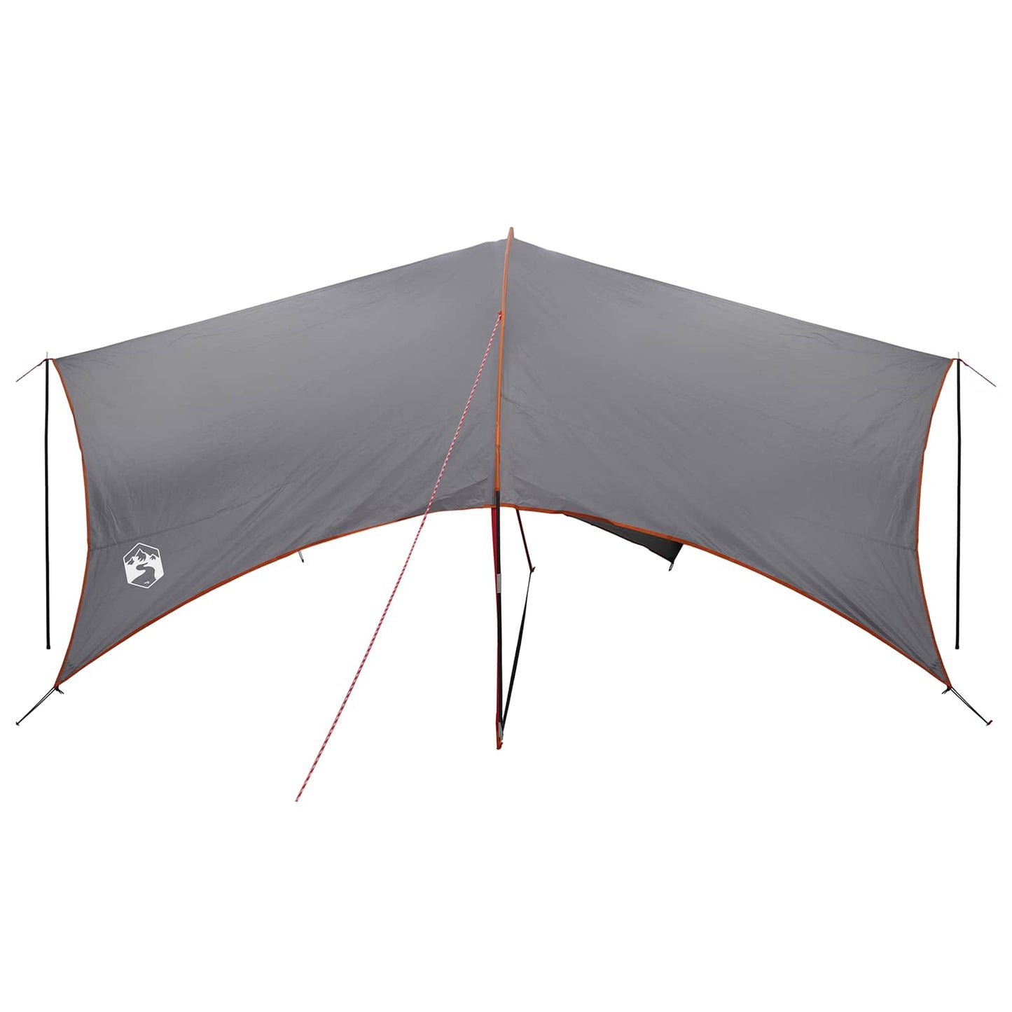vidaXL Camping Tarp Water-resistant Grey and Orange 550 x 400 x 230 cm