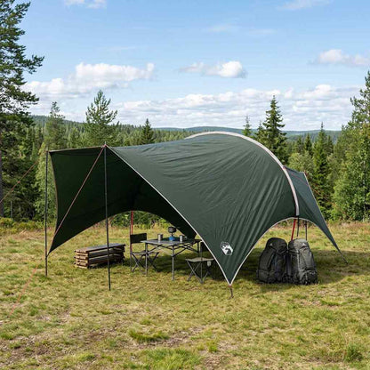 vidaXL Camping Tarp Water-resistant Army Green 550 x 400 x 230 cm