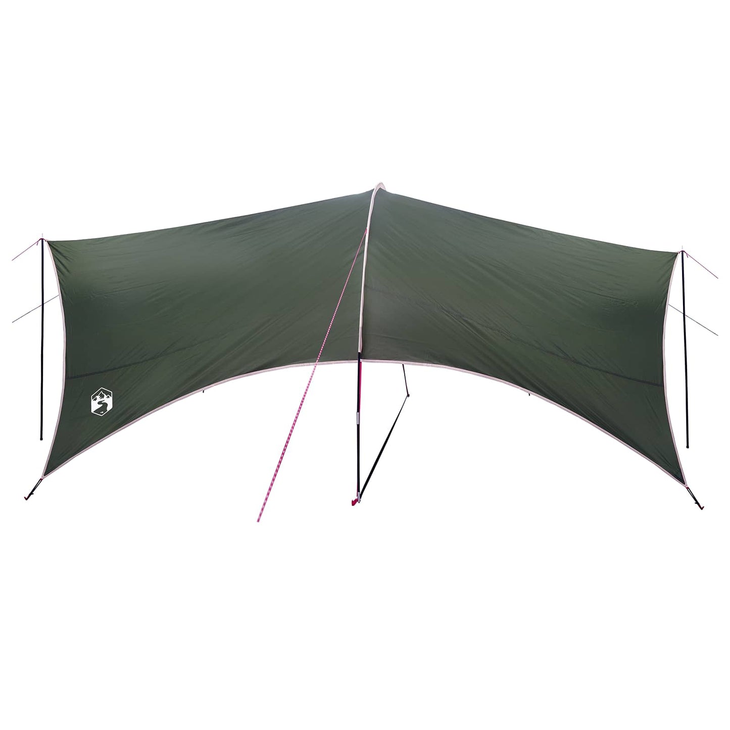 vidaXL Camping Tarp Water-resistant Army Green 550 x 400 x 230 cm