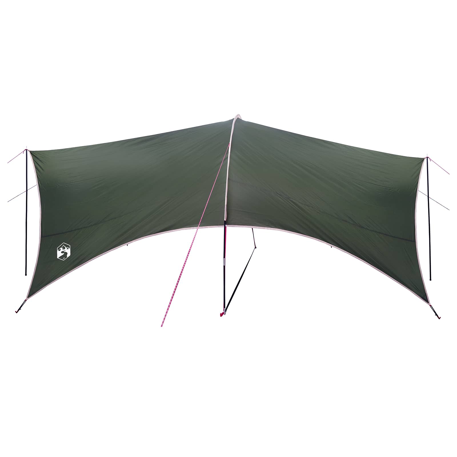 vidaXL Camping Tarp Water-resistant Army Green 550 x 400 x 230 cm