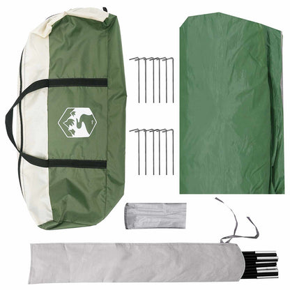 vidaXL Camping Tarp Water-resistant Green 690 x 580 x 255 cm