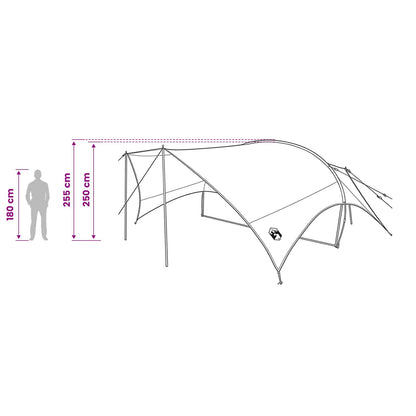 vidaXL Camping Tarp Water-resistant Blue 695 x 580 x 200 cm