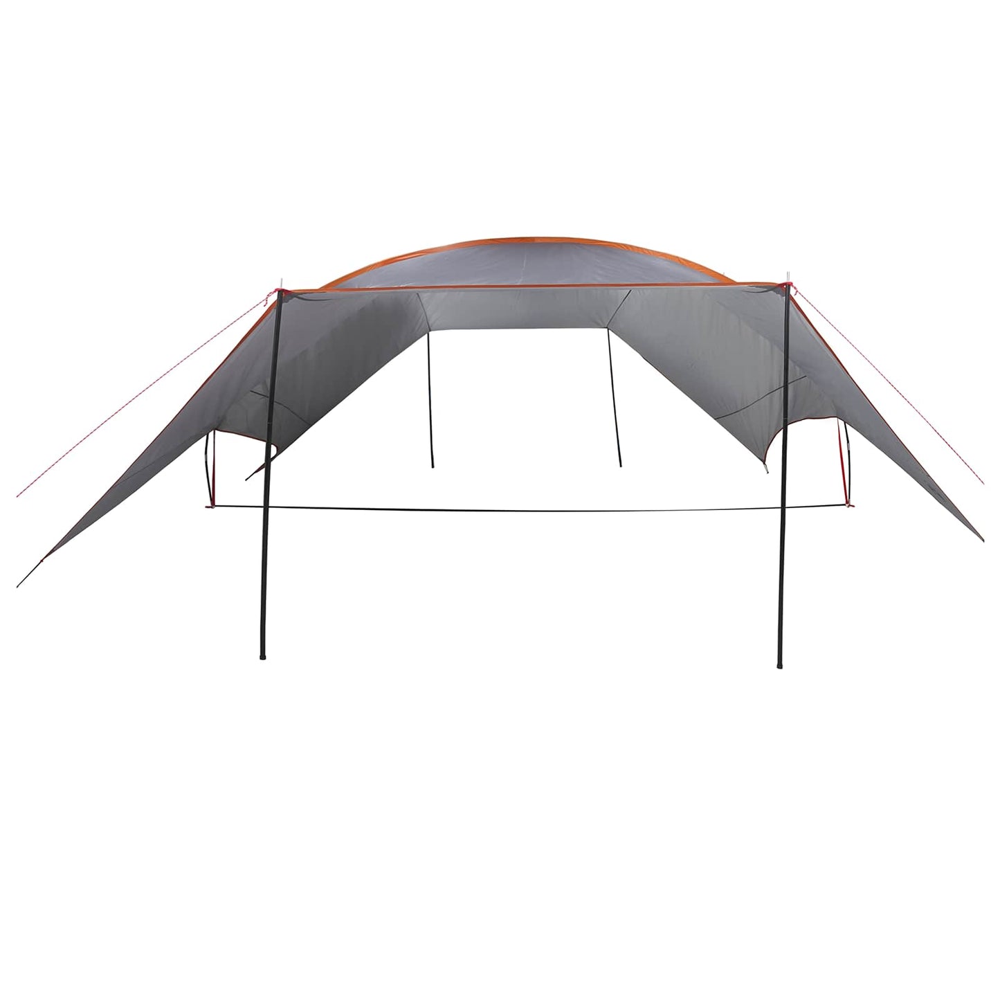 vidaXL Camping Tarp Water-resistant Grey and Orange 695 x 580 x 200 cm