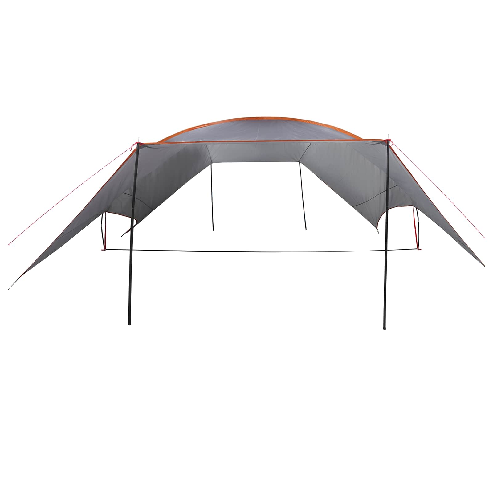 vidaXL Camping Tarp Water-resistant Grey and Orange 695 x 580 x 200 cm