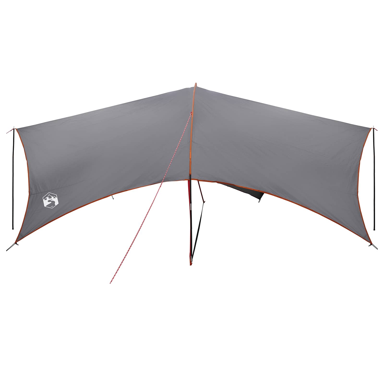 vidaXL Camping Tarp Water-resistant Grey and Orange 695 x 580 x 200 cm