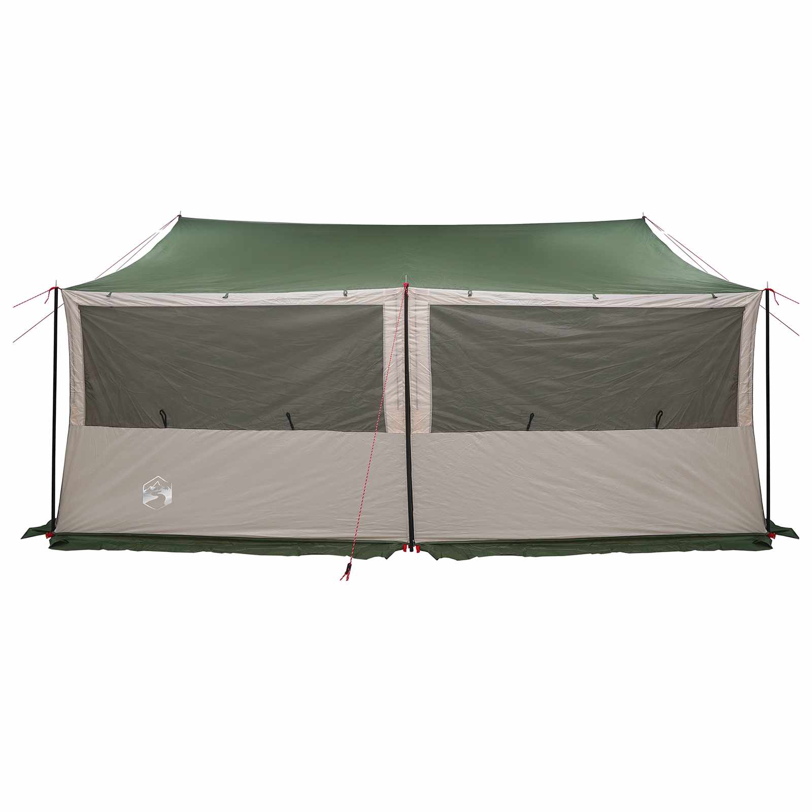vidaXL Family Tent Green 450 x 400 x 265 cm Polyester and Steel