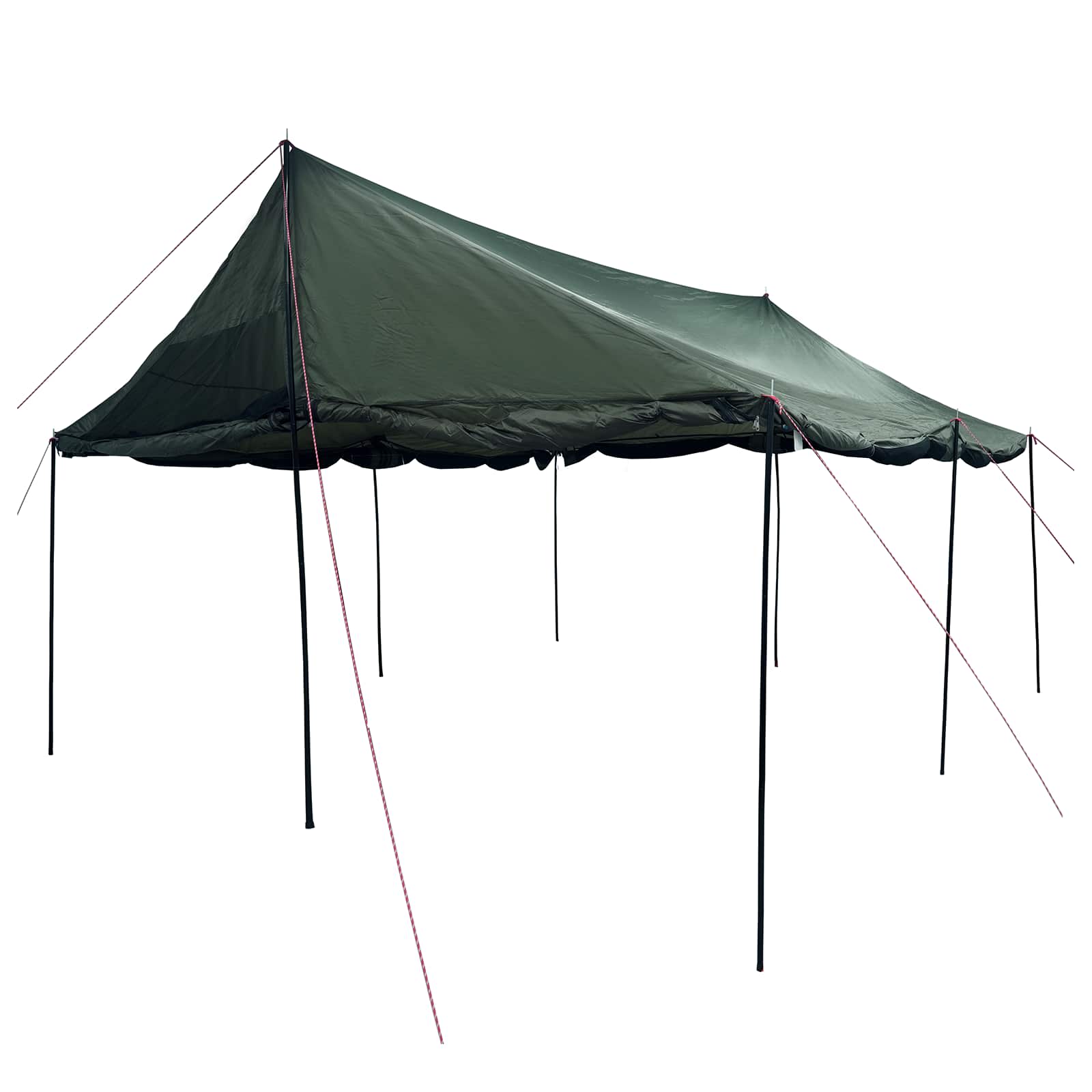 vidaXL Family Tent Army green 450 x 400 x 265 cm Polyester and Steel