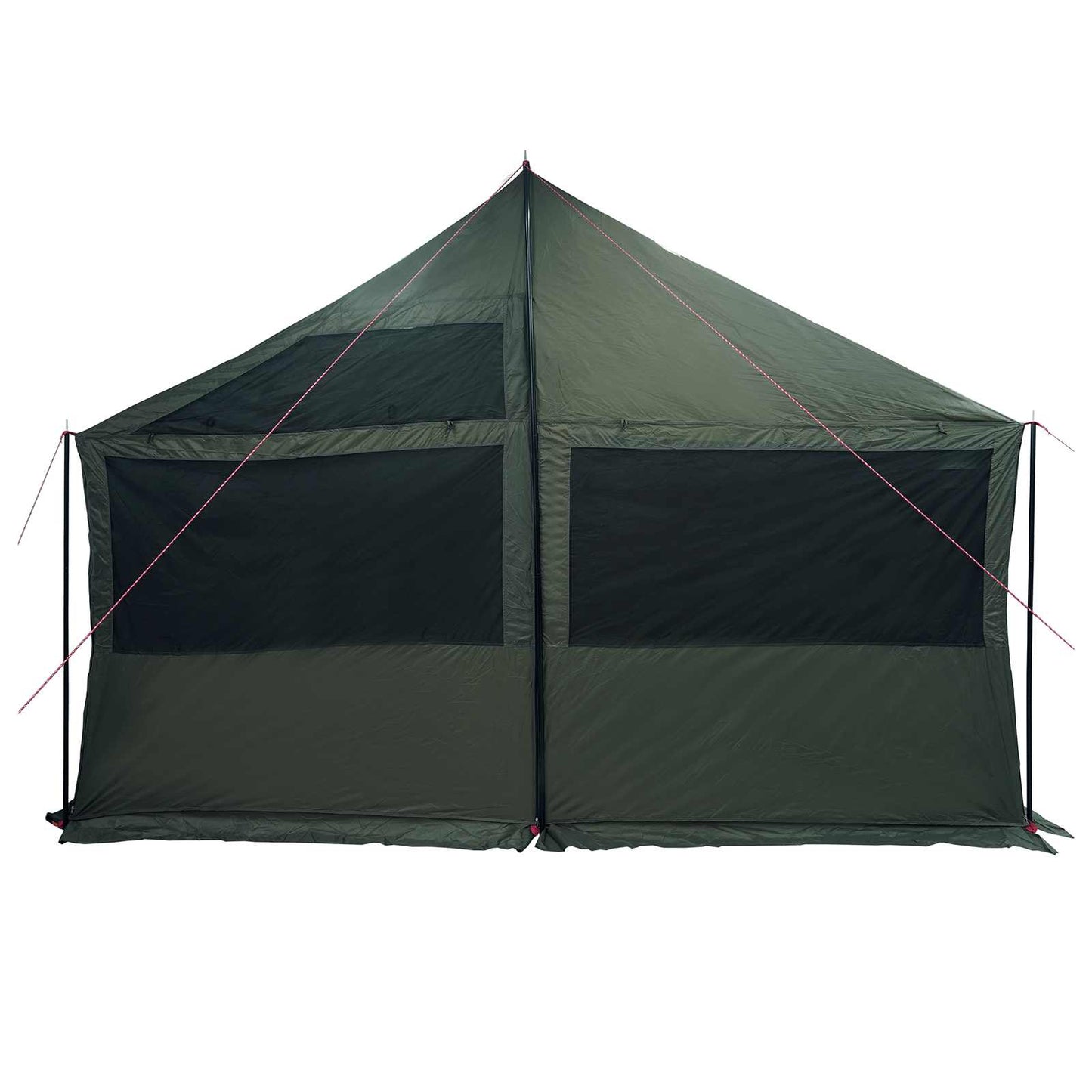 vidaXL Family Tent Army green 450 x 400 x 265 cm Polyester and Steel