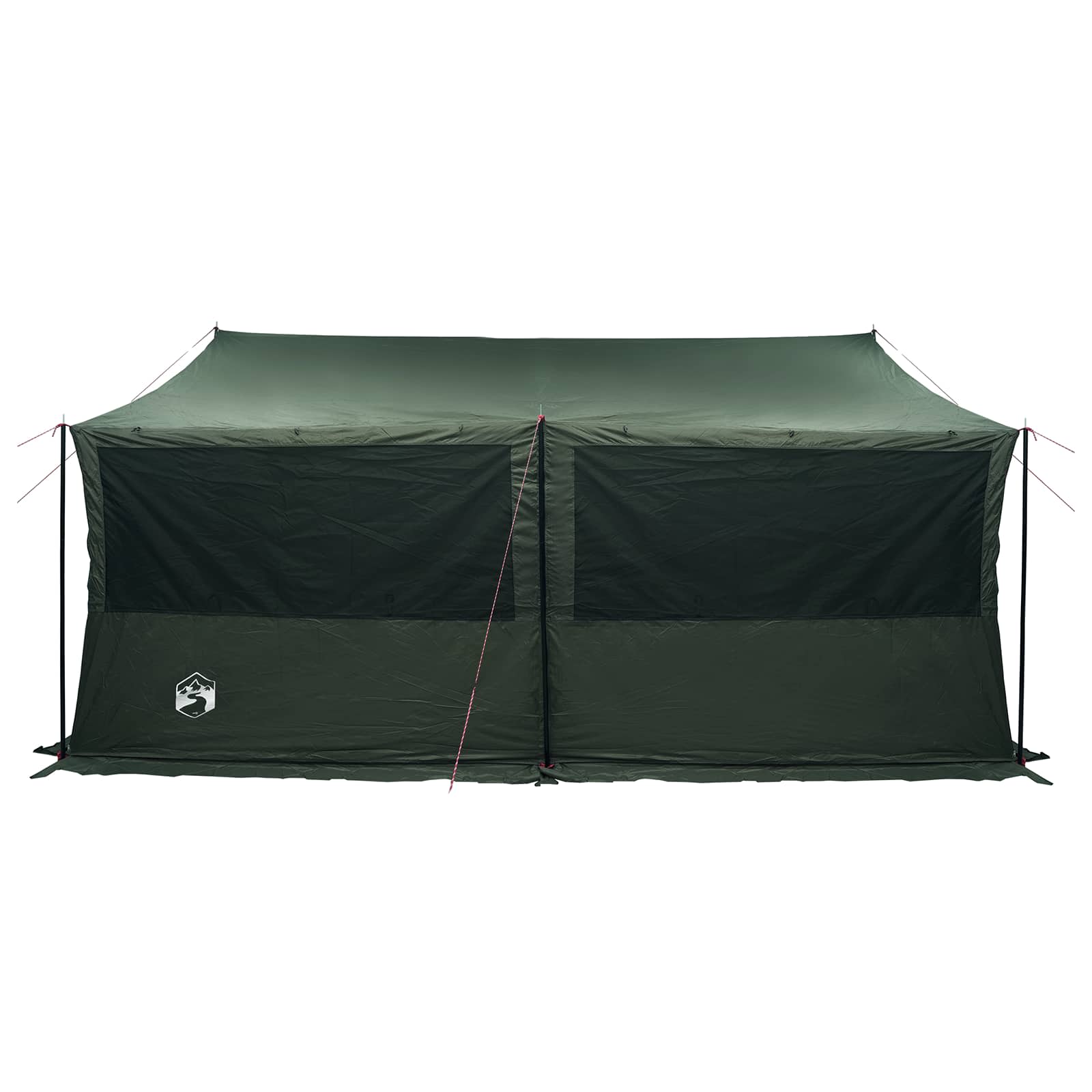 vidaXL Family Tent Army green 450 x 400 x 265 cm Polyester and Steel