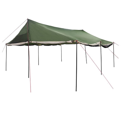 vidaXL Family Tent Green 600 x 400 x 268 cm Polyester and Steel