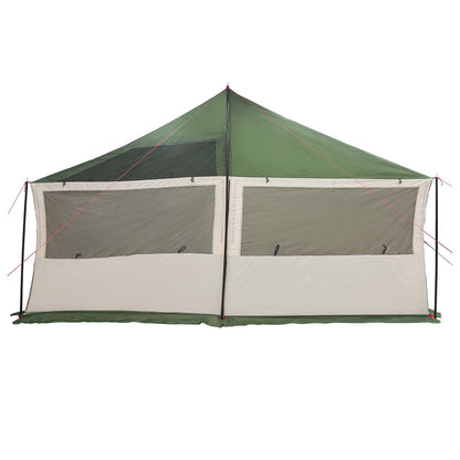 vidaXL Family Tent Green 600 x 400 x 268 cm Polyester and Steel