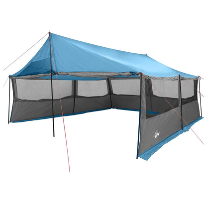 vidaXL Family Tent Blue 600 x 400 x 268 cm Polyester and Steel