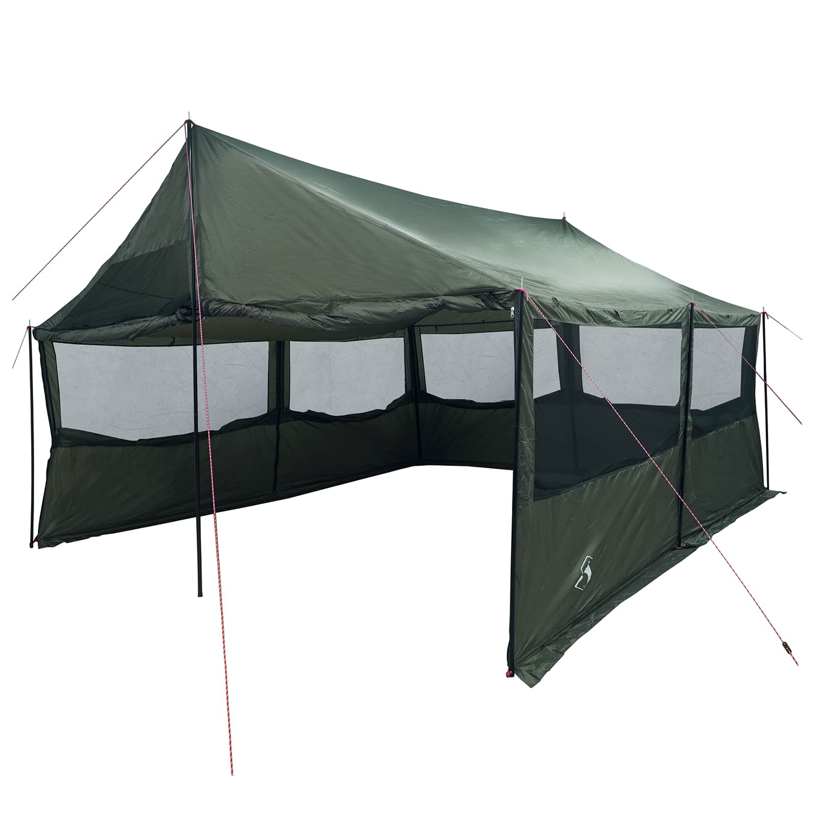 vidaXL Family Tent Army green 600 x 400 x 268 cm Polyester and Steel