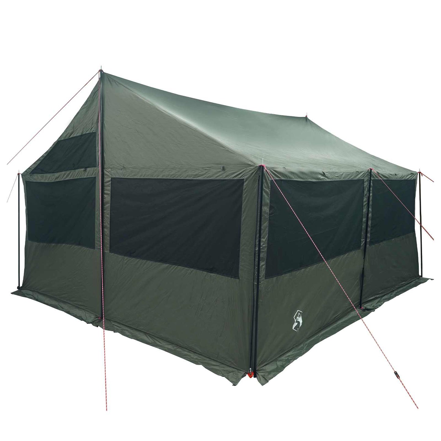 vidaXL Family Tent Army green 600 x 400 x 268 cm Polyester and Steel