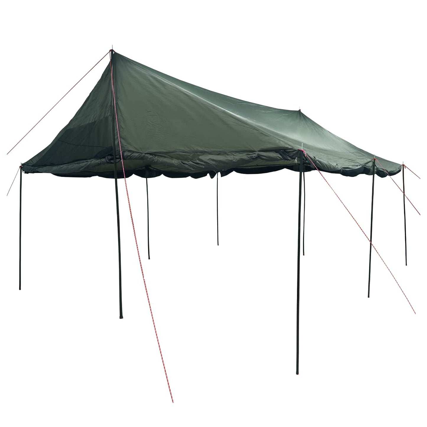 vidaXL Family Tent Army green 600 x 400 x 268 cm Polyester and Steel