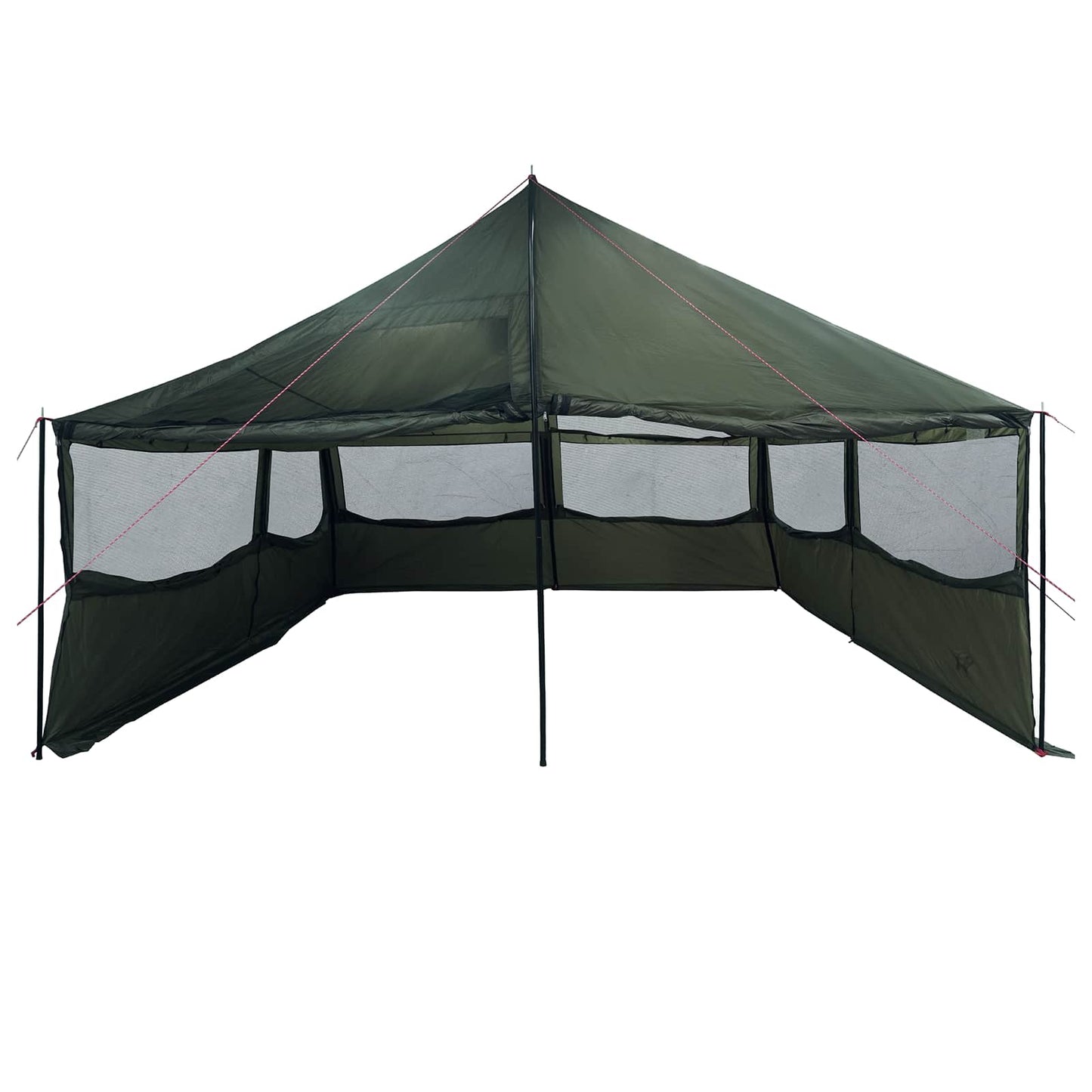 vidaXL Family Tent Army green 600 x 400 x 268 cm Polyester and Steel