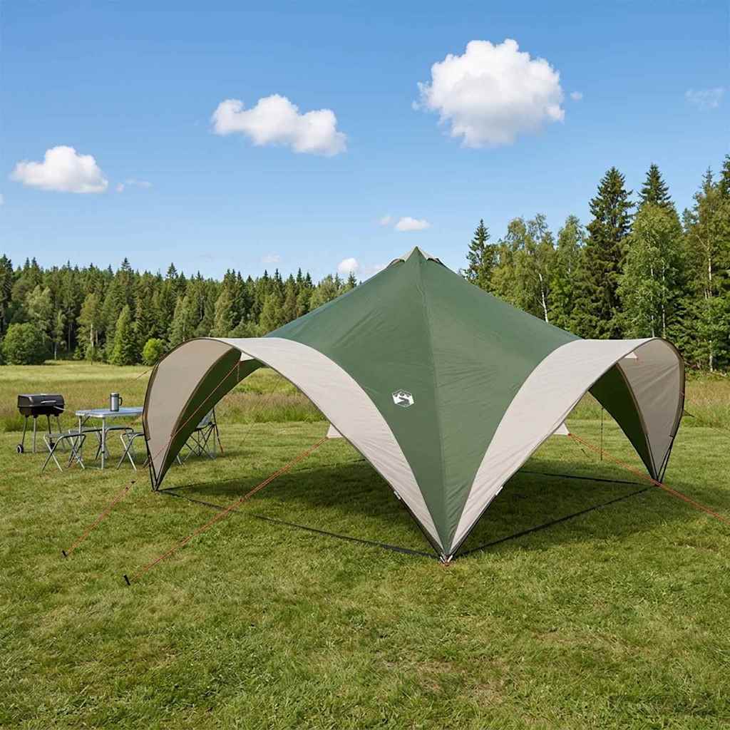 vidaXL Party Tent Green 500 x 500 x 350 cm Polyester and Steel