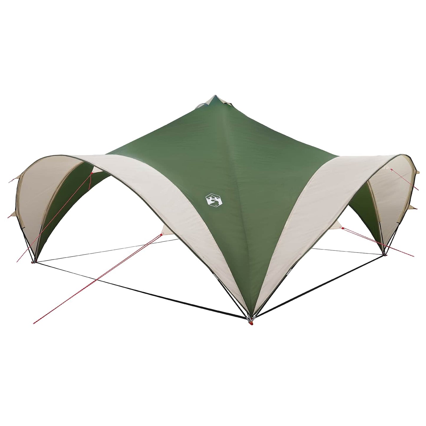 vidaXL Party Tent Green 500 x 500 x 350 cm Polyester and Steel