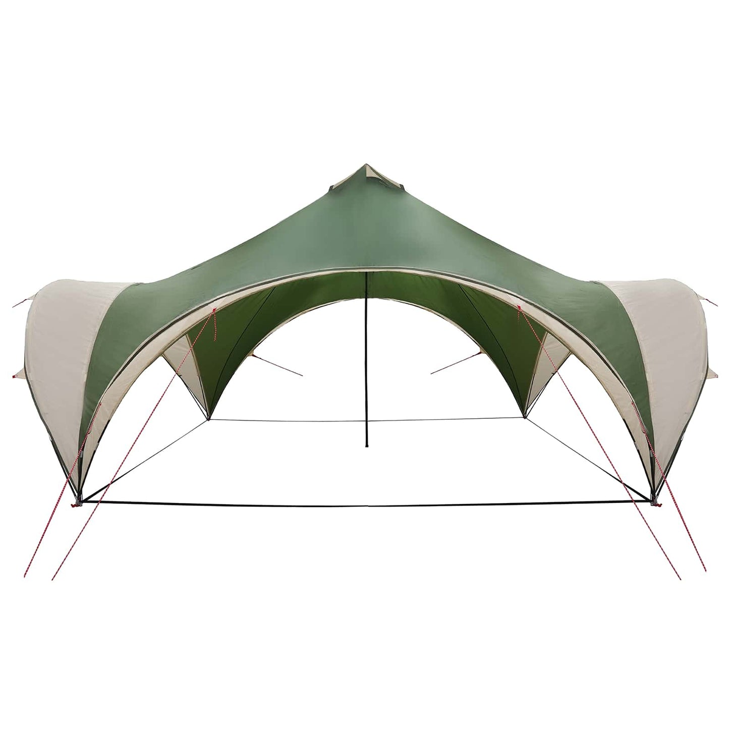 vidaXL Party Tent Green 500 x 500 x 350 cm Polyester and Steel