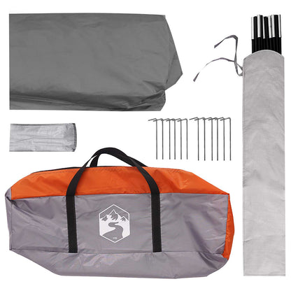 vidaXL Party Tent with Roof Grey and Orange 500 x 500 x 350 cm