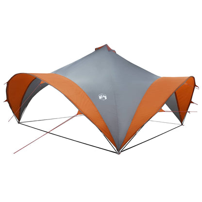 vidaXL Party Tent with Roof Grey and Orange 500 x 500 x 350 cm