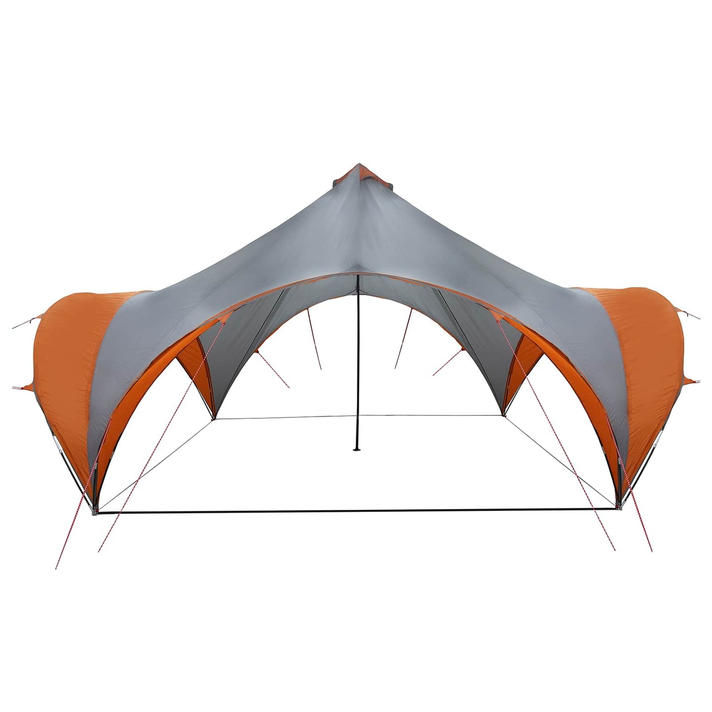 vidaXL Party Tent with Roof Grey and Orange 500 x 500 x 350 cm