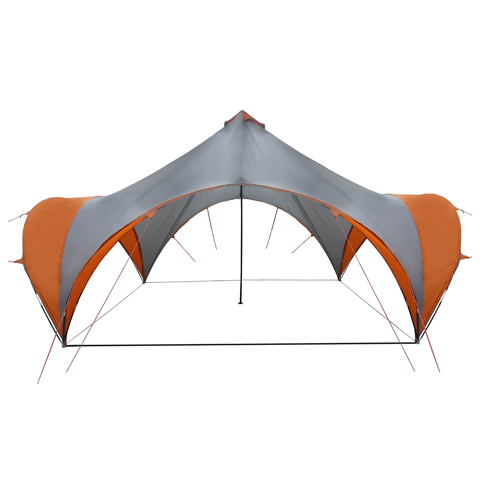 vidaXL Party Tent with Roof Grey and Orange 500 x 500 x 350 cm