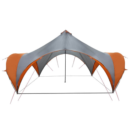 vidaXL Party Tent with Roof Grey and Orange 500 x 500 x 350 cm