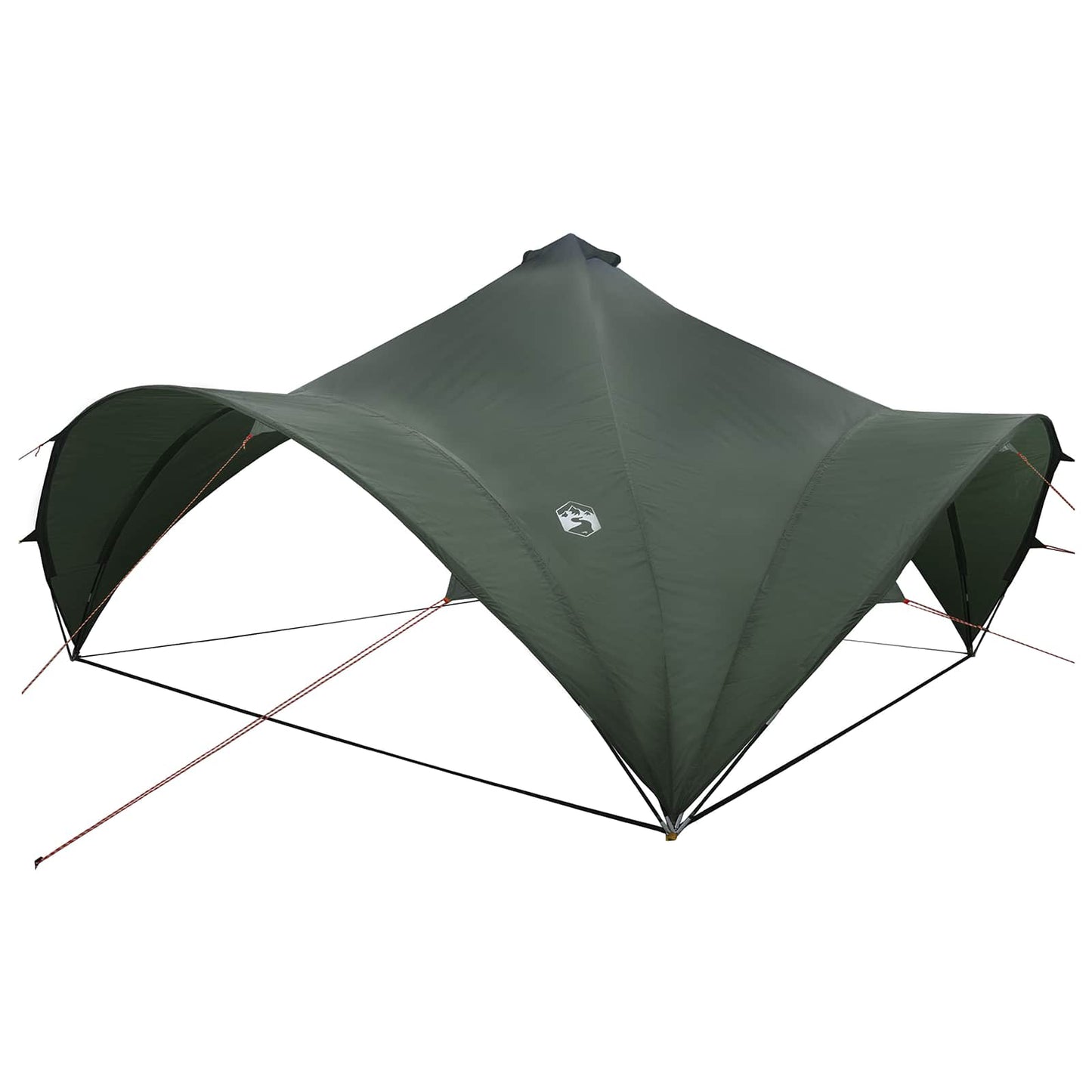 vidaXL Party Tent Army green 500 x 500 x 350 cm Polyester and Steel