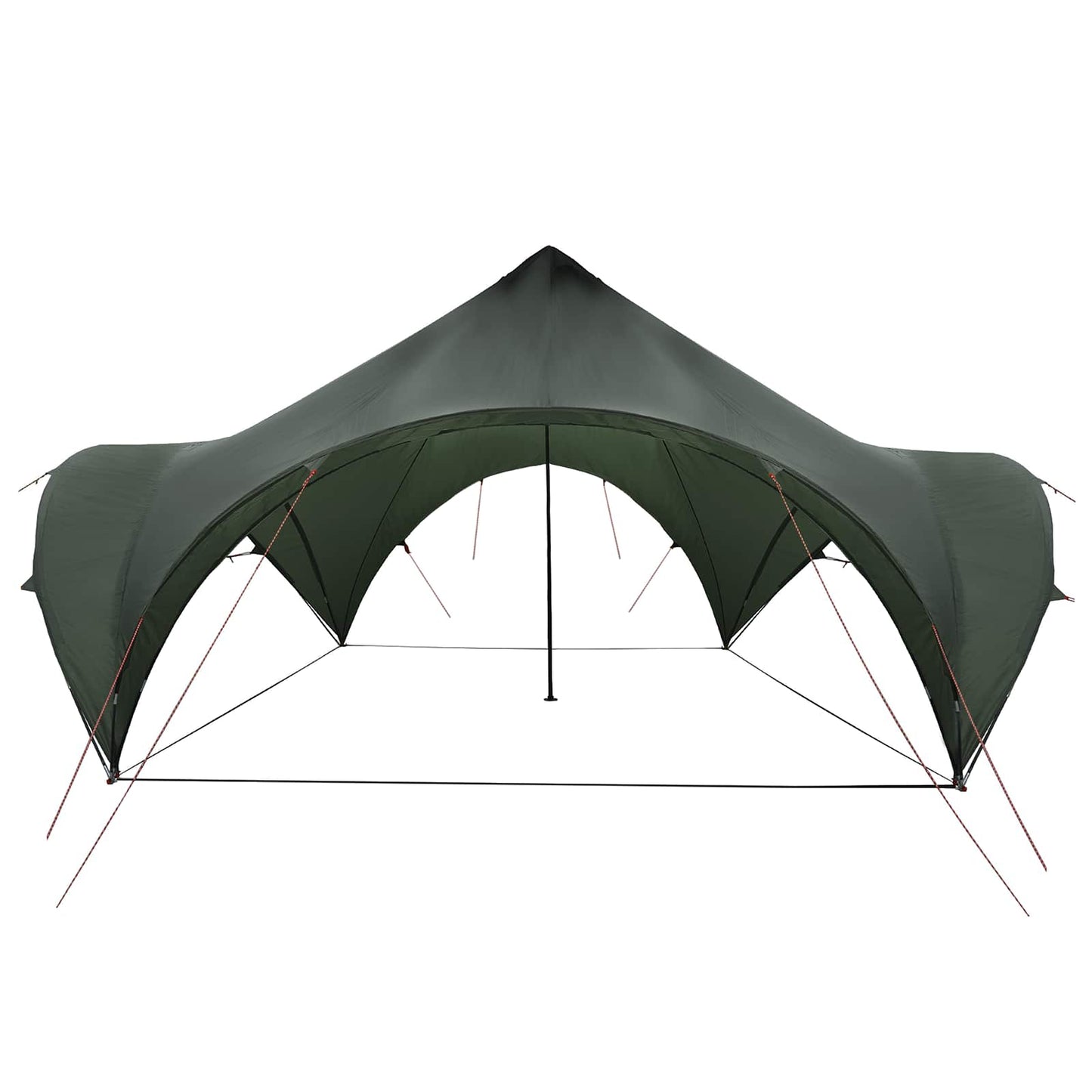 vidaXL Party Tent Army green 500 x 500 x 350 cm Polyester and Steel