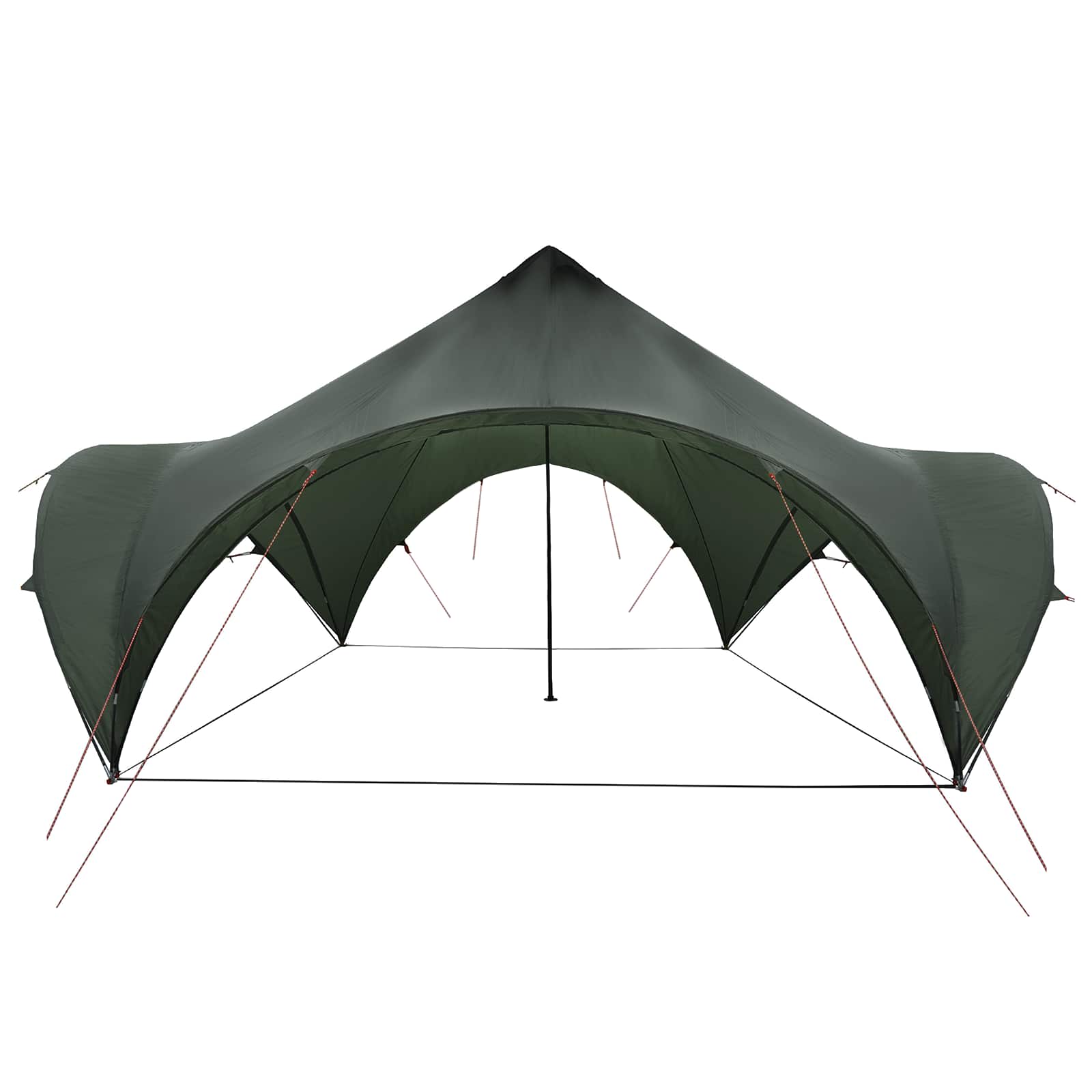vidaXL Party Tent Army green 500 x 500 x 350 cm Polyester and Steel