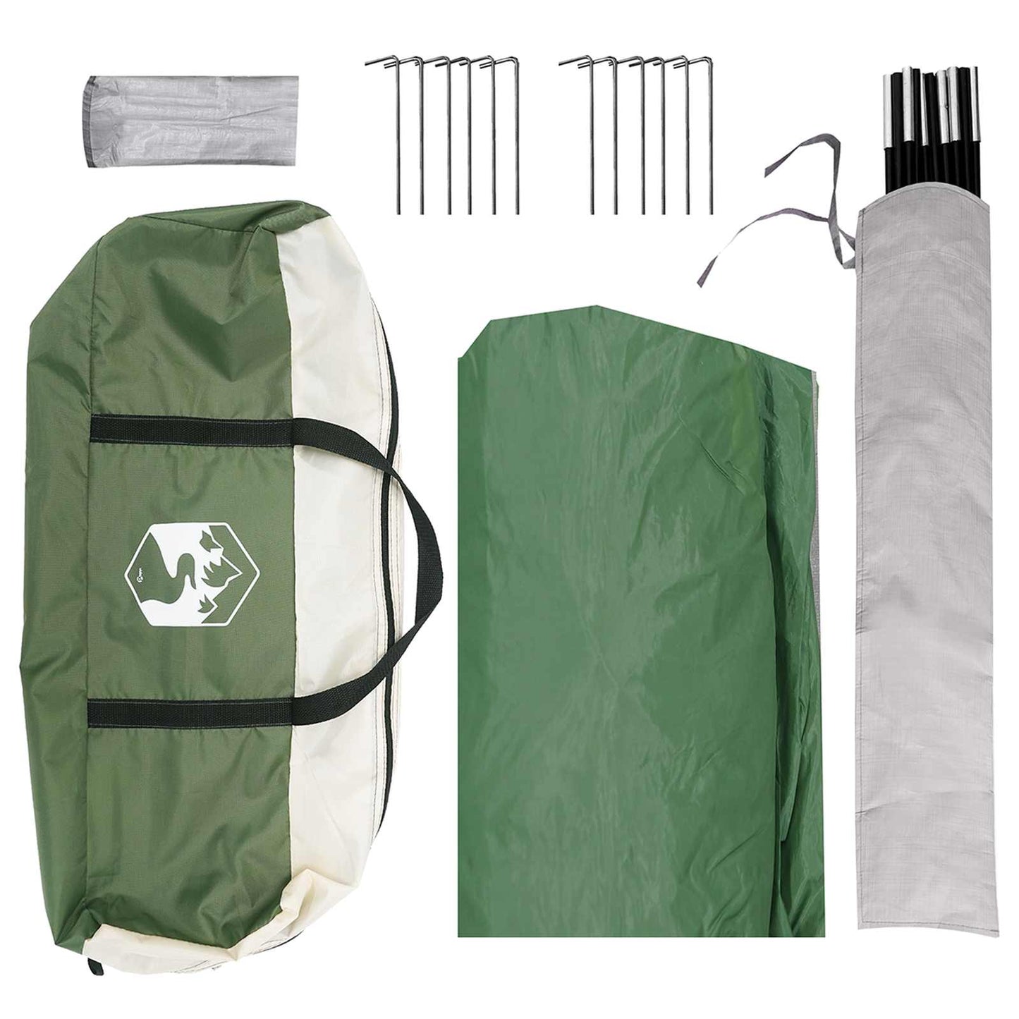 vidaXL Party Tent Green 600 x 600 x 400 cm Polyester and Steel