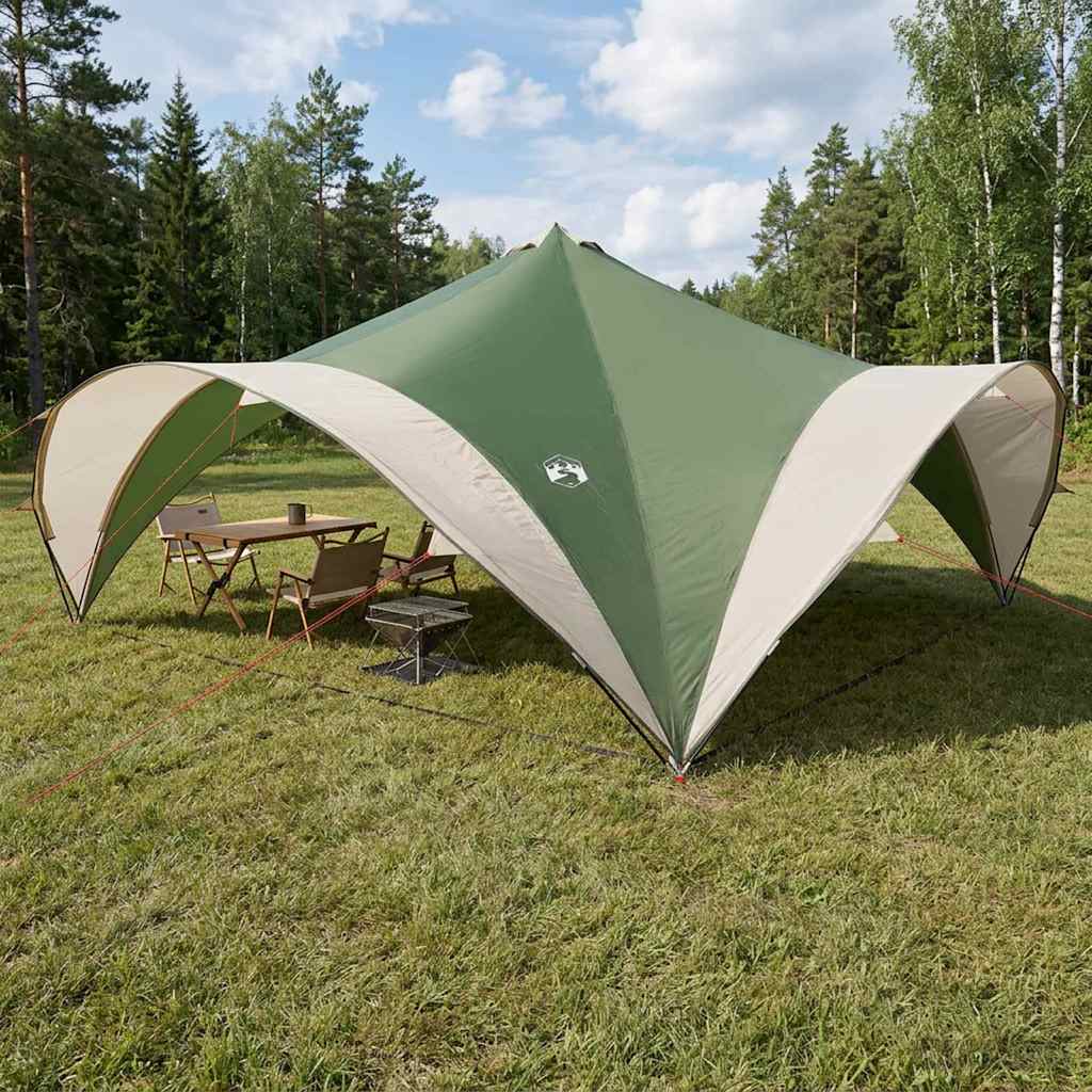 vidaXL Party Tent Green 600 x 600 x 400 cm Polyester and Steel