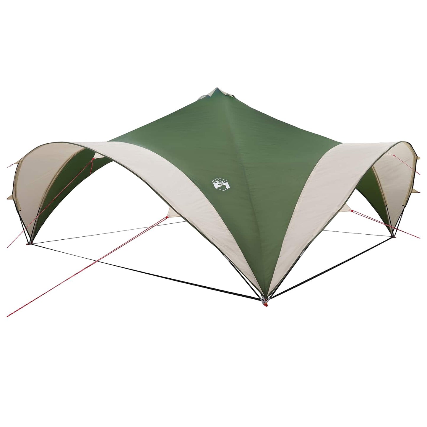 vidaXL Party Tent Green 600 x 600 x 400 cm Polyester and Steel