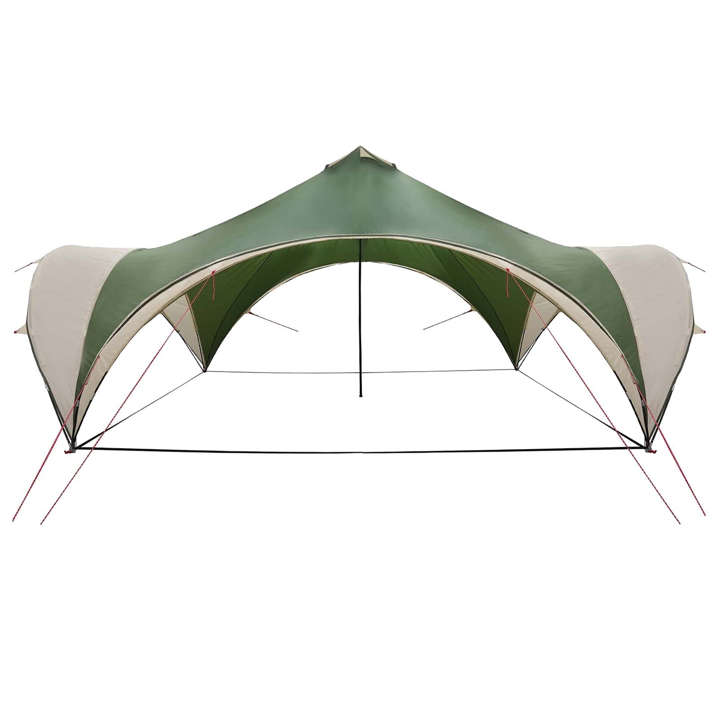 vidaXL Party Tent Green 600 x 600 x 400 cm Polyester and Steel