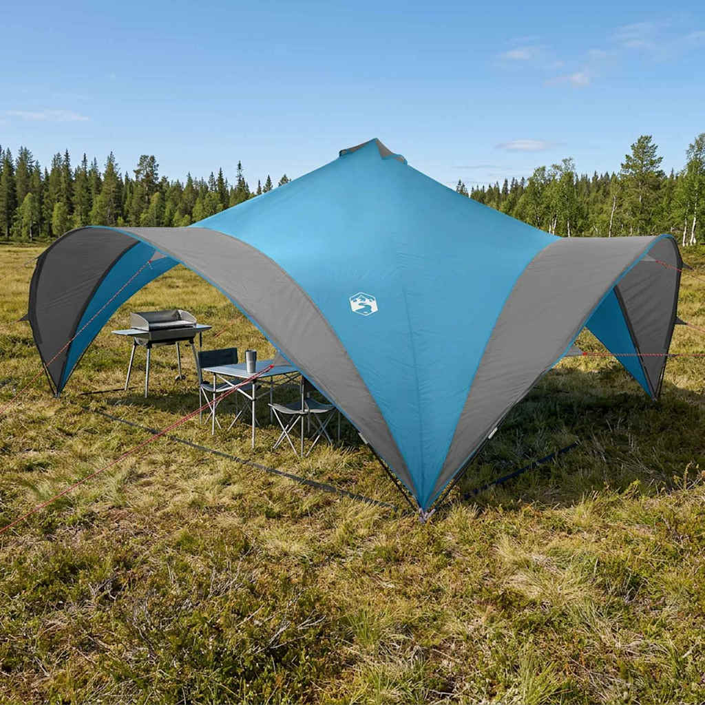 vidaXL Party Tent Blue 600 x 600 x 400 cm Polyester and Steel