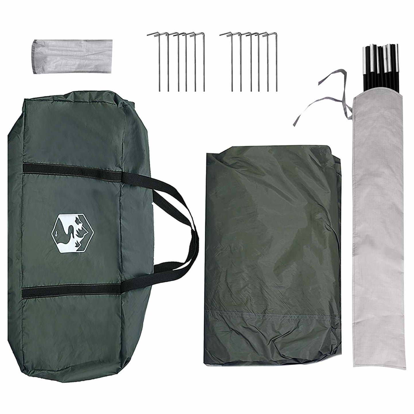 vidaXL Party Tent Army green 600 x 600 x 400 cm Polyester and Steel